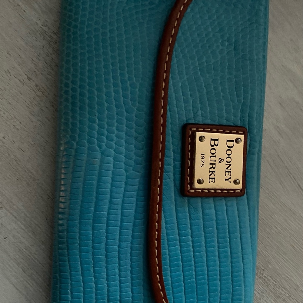 Dooney & Bourke Turquoise Textured Wallet